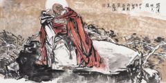 陈燕侬作品罗汉观天图