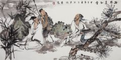 陈燕侬作品抚琴觅知音