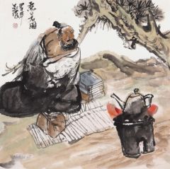 陈燕侬作品煮茗图