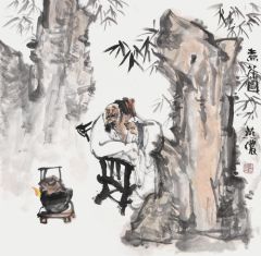 陈燕侬作品煮茶图