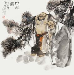 陈燕侬作品问松图