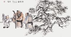 陈燕侬作品寒喧图