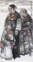 陈燕侬作品巴松错湖畔