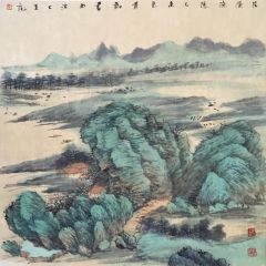 韦韬作品荏溪渔隐