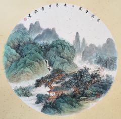 韦韬作品春泉坐爱