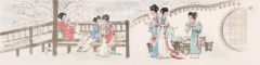 崔虹作品仕女图之四