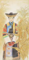 崔虹作品收获-土族