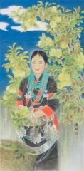 崔虹作品青苹果-珞巴族