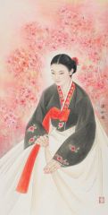 崔虹作品金达莱-朝鲜族