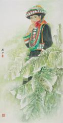 崔虹作品蕉荫-傈僳族