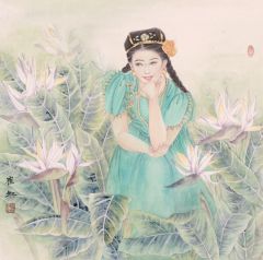 崔虹作品春意