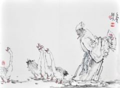 类维顺作品东坡爱鹅
