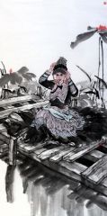 类维顺作品荷塘秀色