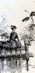 类维顺作品清荷花开