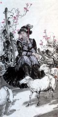 类维顺作品牵牛花开