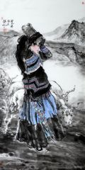 类维顺作品凉山晨牧