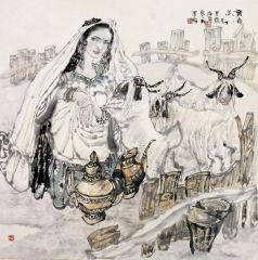 刘选让作品育春羔