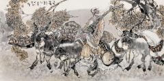 刘选让作品巴扎望秋
