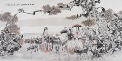 刘选让作品塔里河畔