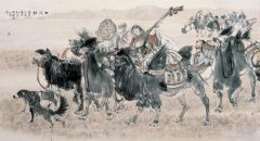 刘选让作品大漠情