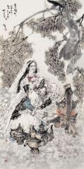 刘选让作品塞上秋月