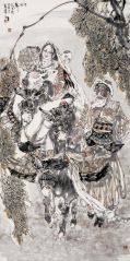 刘选让作品巴扎归