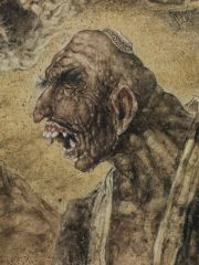 刘选让作品塔克拉玛干之魂局部头像7