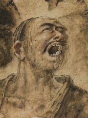 刘选让作品塔克拉玛干之魂局部头像2