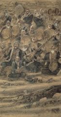 刘选让作品塔克拉玛干之魂局部之三