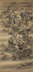 刘选让作品塔克拉玛干之魂局部之一