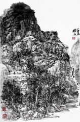 曹福强作品太行秋水长