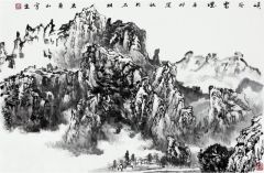 曹福强作品峡谷云烟