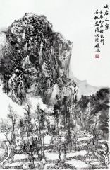 曹福强作品峡谷人家