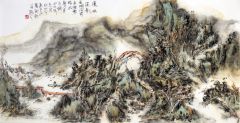 李玉民作品溪水泛舟