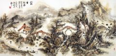 李玉民作品山前垂钓图