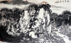 杨永林作品松亭望春