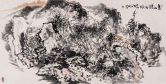 杨永林作品画山听雨眼