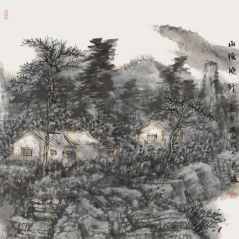 韩敬伟作品雨后晓行 