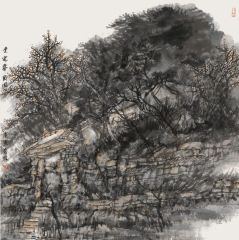 韩敬伟作品老宅春风图