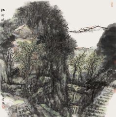 韩敬伟作品江村晚渡