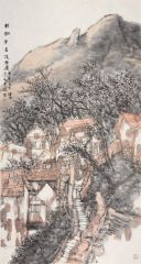韩敬伟作品村飘雪香淡无尘