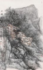 韩敬伟作品山崦孤村