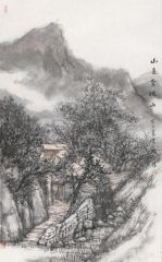 韩敬伟作品山色含疏雨
