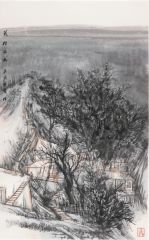 韩敬伟作品荒村古木