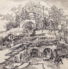 裴开元作品绥德郭家沟写生05
