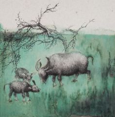 戴顺智作品牛
