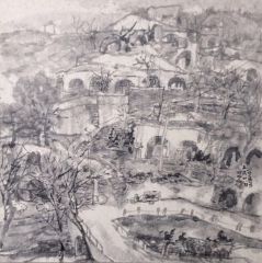 裴开元作品绥德郭家沟写生