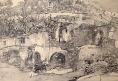 裴开元作品绥德郭家沟写生