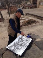 裴开元作品绥德郭家沟写生