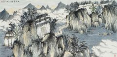 陶将作品湖山清音图